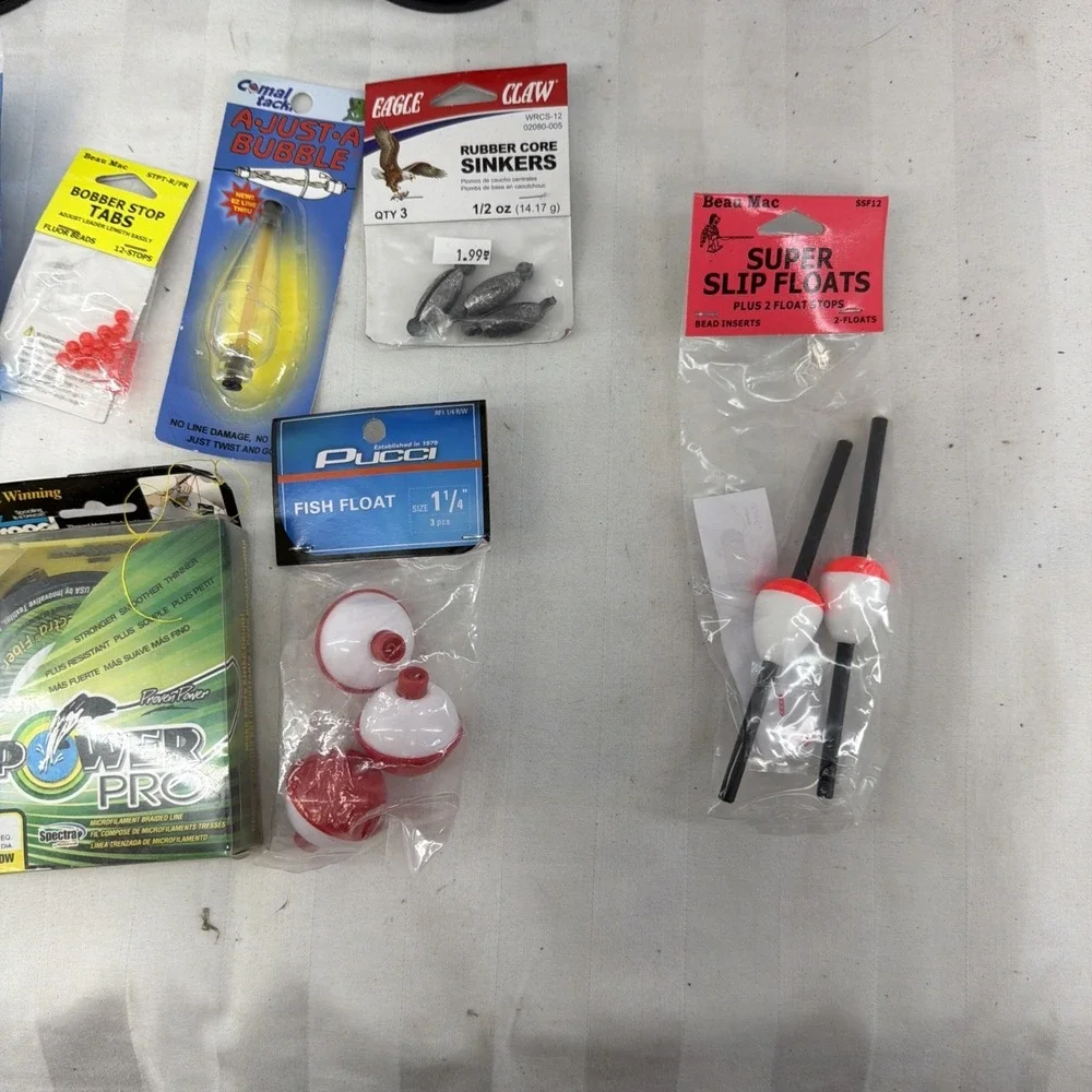 A Lot Of Fishing Supplies